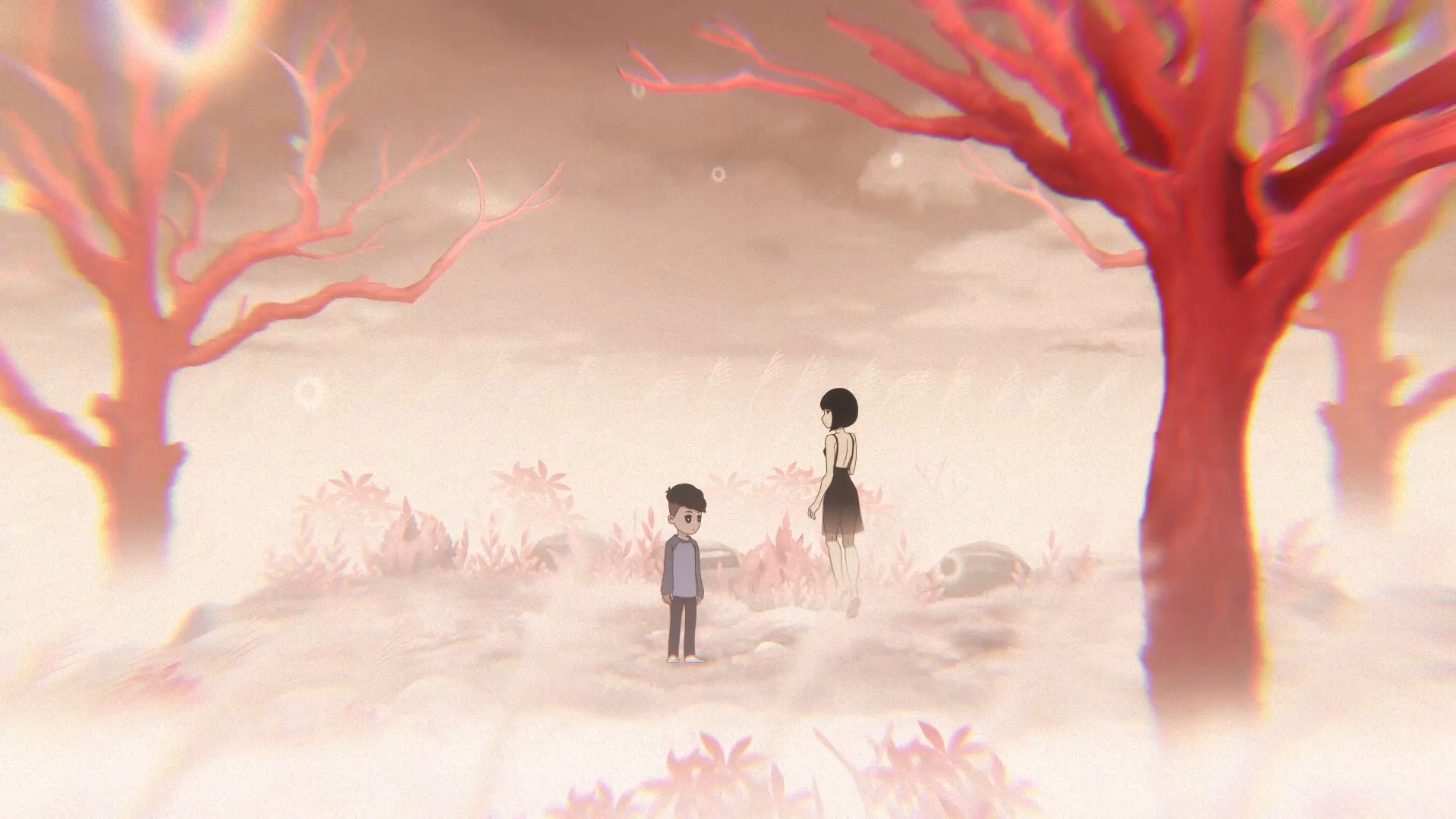 A surreal dream sequence